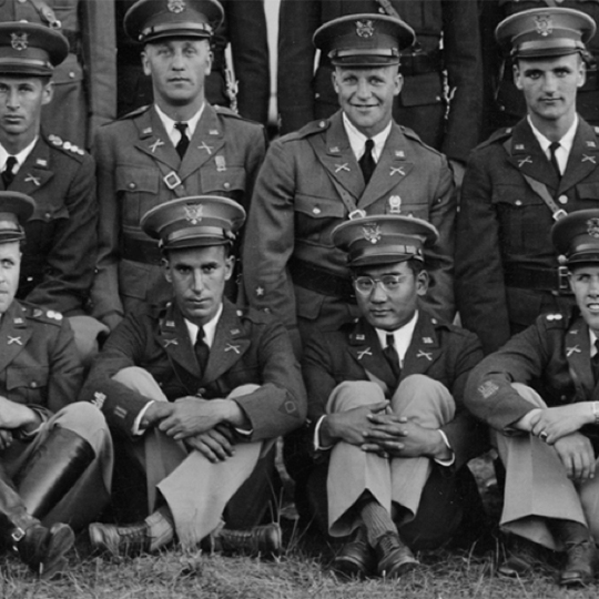 Minoru Yasui as a second lieutenant in the U.S. Army Reserves