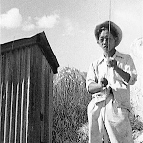 Archie Miyatake at Symmes Creek, photo courtesy of Danny Hashimoto