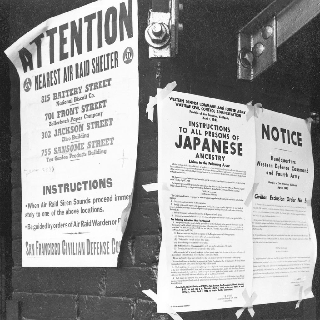Civilian Exclusion Order No.5, photo by Dorothea Lange, 1942