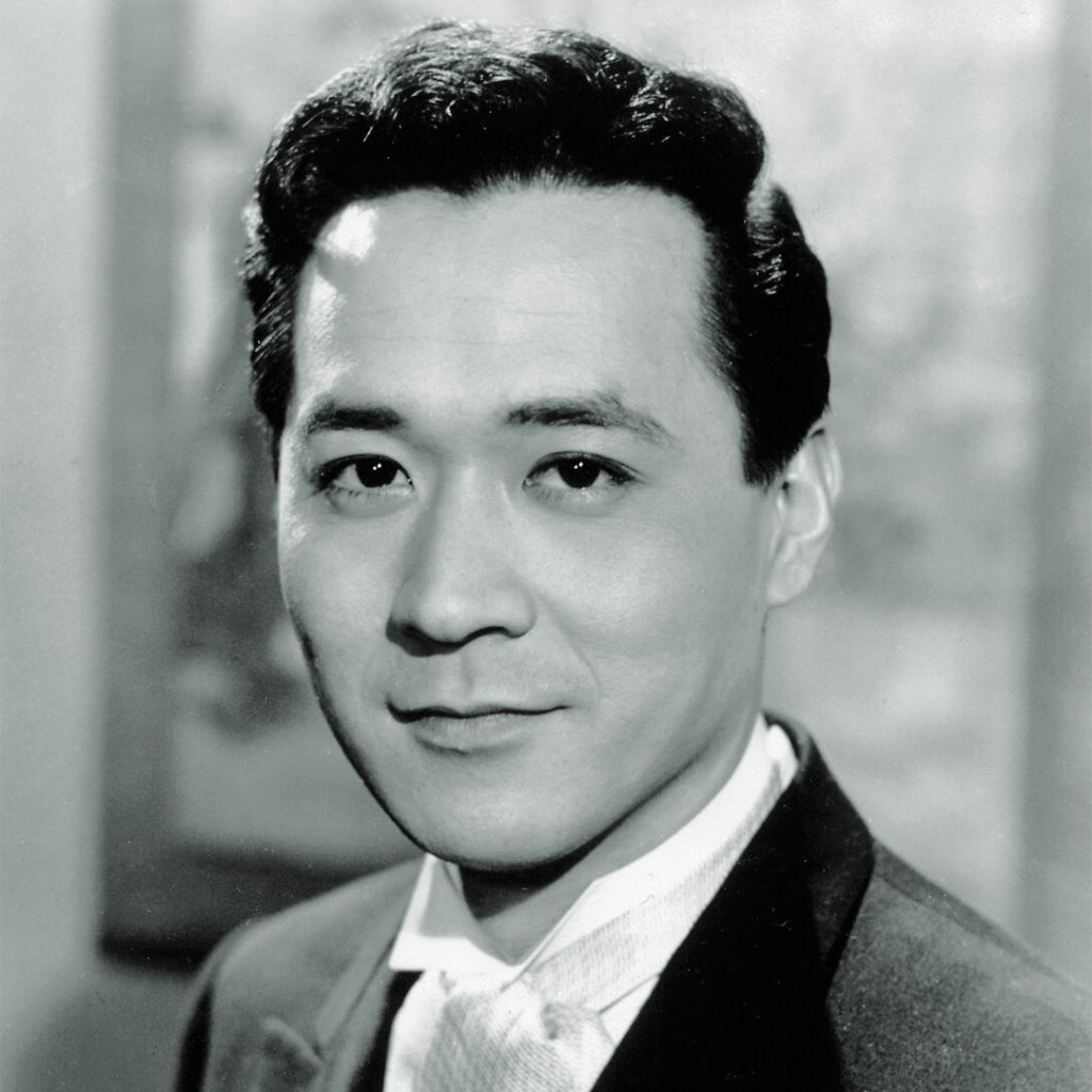 Press photo of James Shigeta for “Bridge to the Sun,” 1961