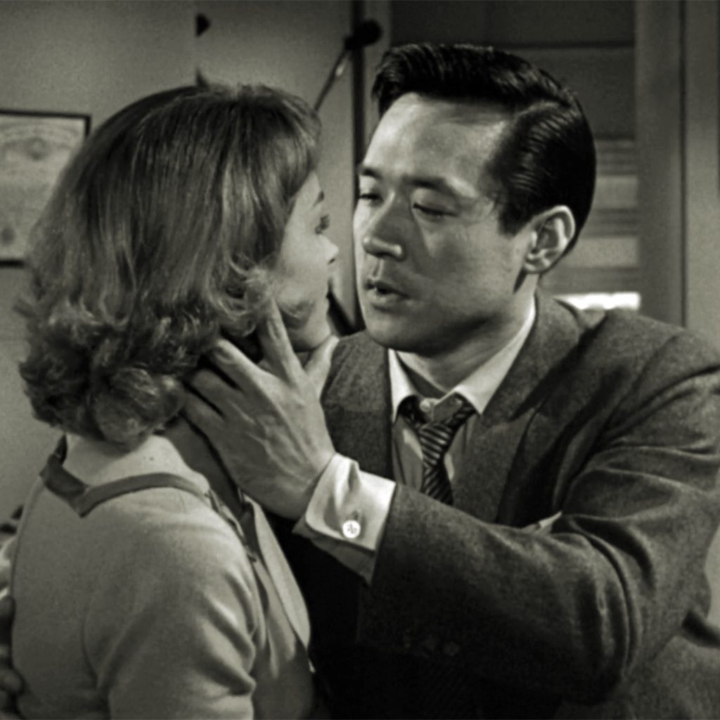 Not a villain. Not comic relief. A Japanese American detective. James Shigeta in The Crimson Kimono, 1959