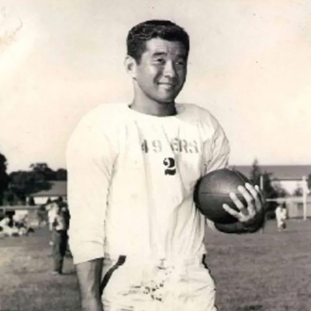 Wally Yonamine played for the San Francisco 49ers in 1947 as a running back for the 49ers, who were then part of the All-America Football Conference (AAFC)