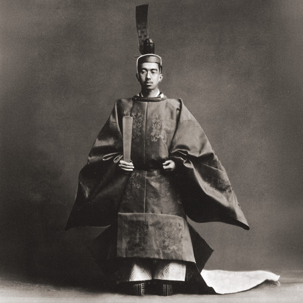 Emperor Hirohito in full imperial regalia, 1928.