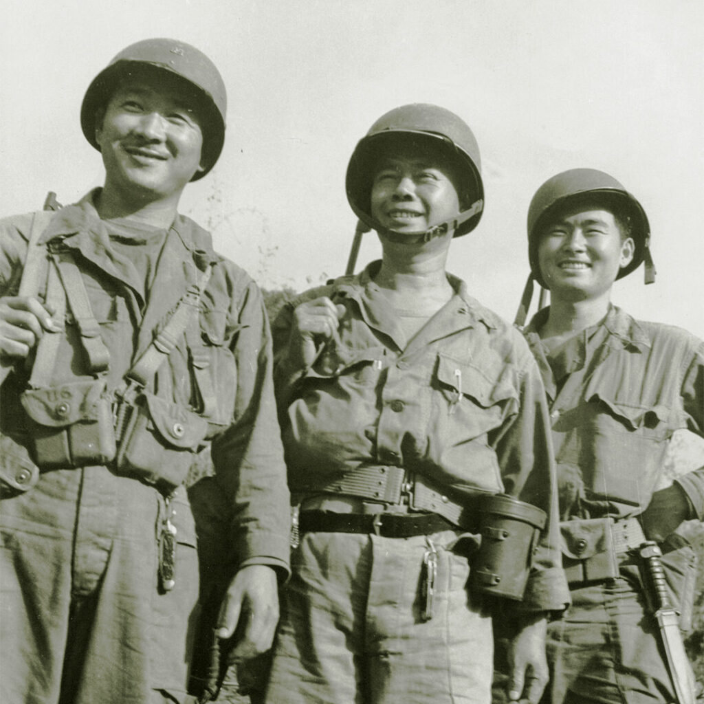 Herbert Miyasaki, Howard Furumoto, and Akiji Yoshimura in Northern Burma