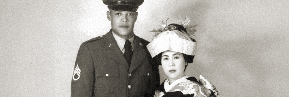 Oren Blackmon Jr. and Ayako Okada Blackmon, Gotemba 1957