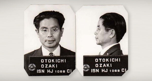 A mug shot of Otokichi Ozaki, credit National Archives