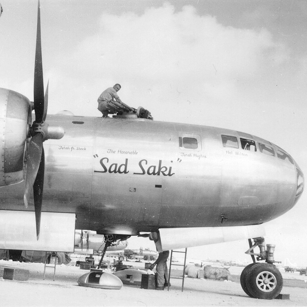 The "Honorable Sad Saki" was a B-29 with the 505th Bomb Group. Kuroki was called the "Most Honorable Son."