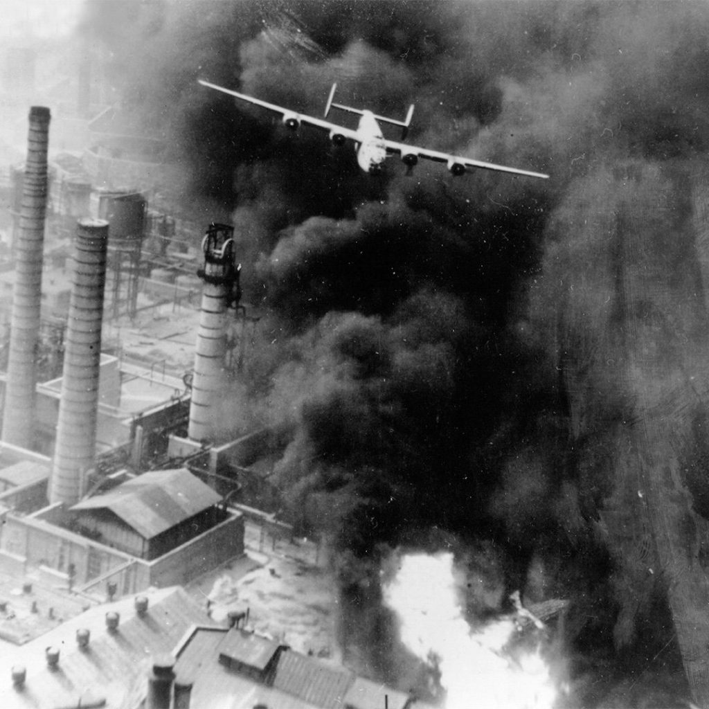 The largest aerial assault at that time, Ploesti, Rumania, August 1, 1943