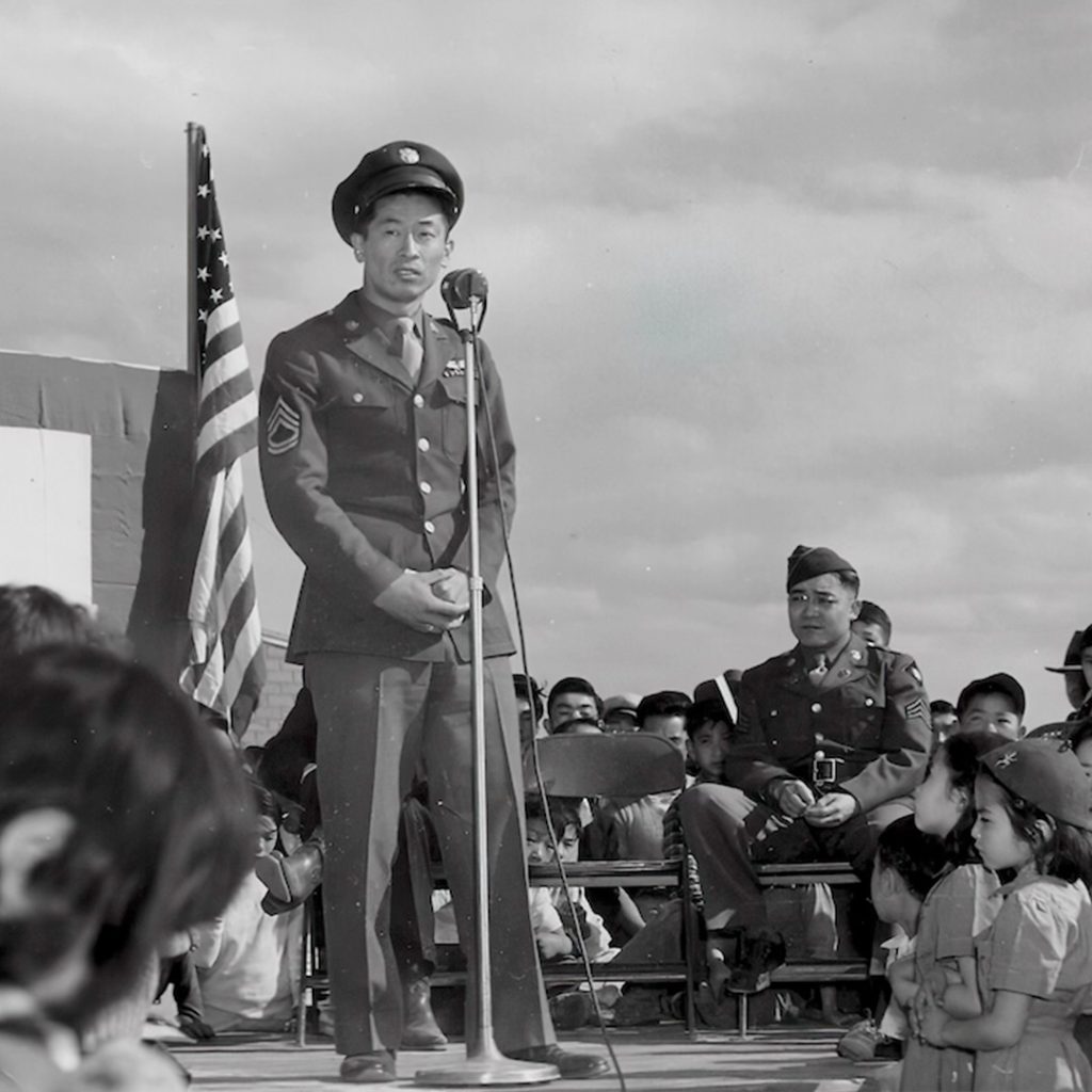 Ben Kuroki traveled around the country to encourage other Niseis to also enlist during the war