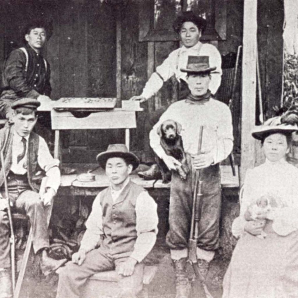 Possibly a railroad camp, Oregon, 1895, credit Yoji Matsushita and JANM