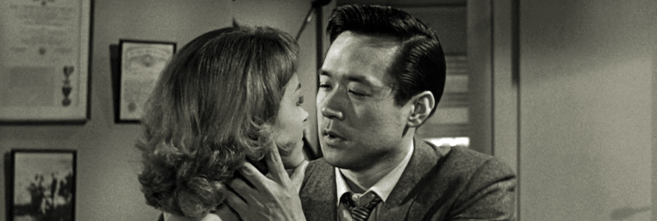 Not a villain. Not comic relief. A Japanese American detective. James Shigeta in The Crimson Kimono, 1959