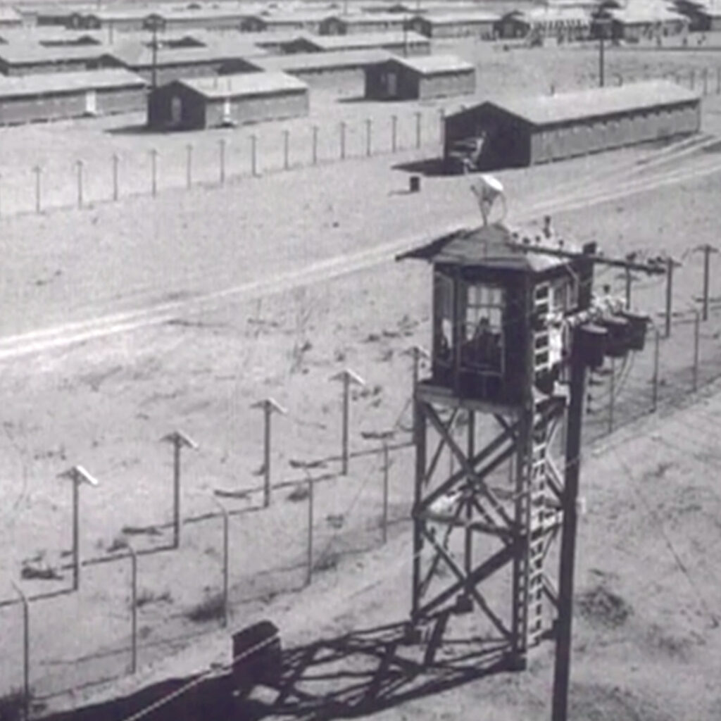 A guard tower at Camp Lordsburg, credit Lordsburg-Hidalgo County Museum