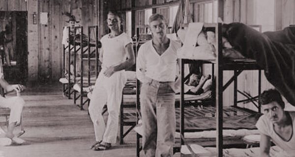 German immigrants incarcerated at Fort Douglas, Utah, during World War I.