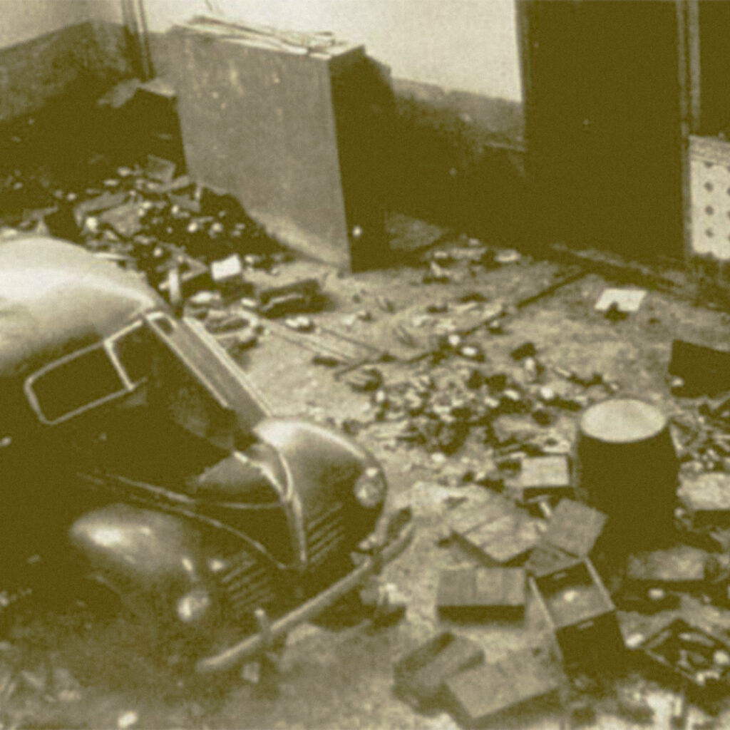 The aftermath of the May 1940 anti-Japanese riot in Lima, Peru.