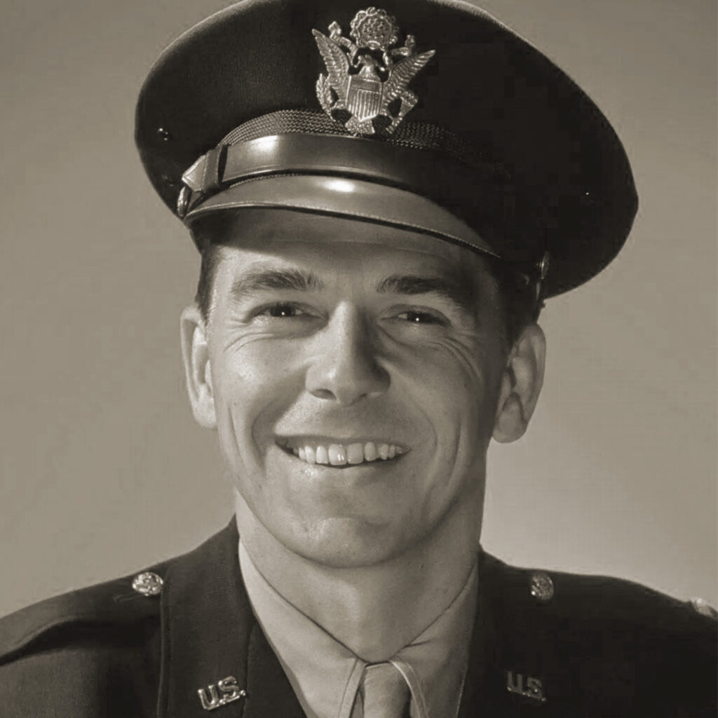 Young Captain Ronald Reagan in uniform