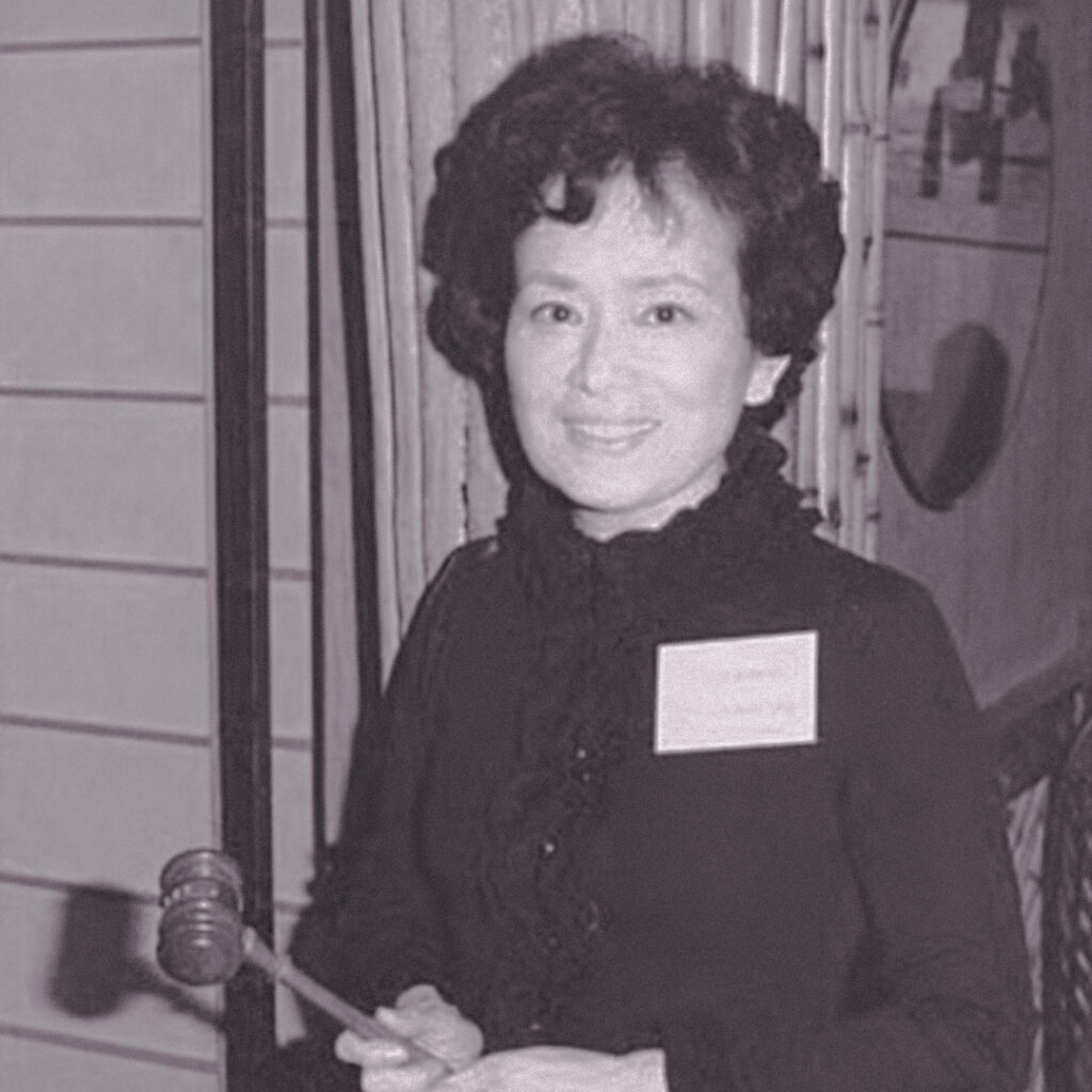 Cherry Kinoshita as Seattle JACL president, 1977, credit Kyle Kinoshita
