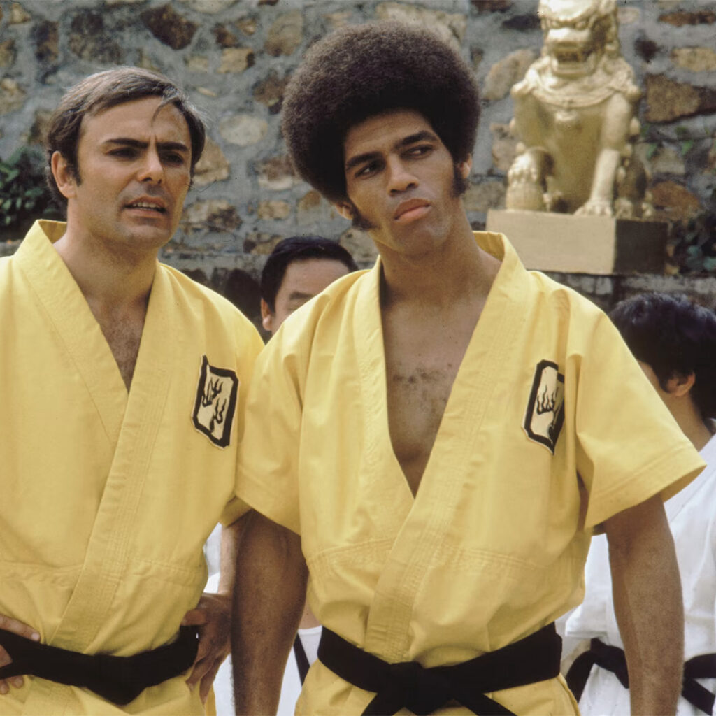 John Saxon as Roper and Jim Kelly as Williams in Enter the Dragon