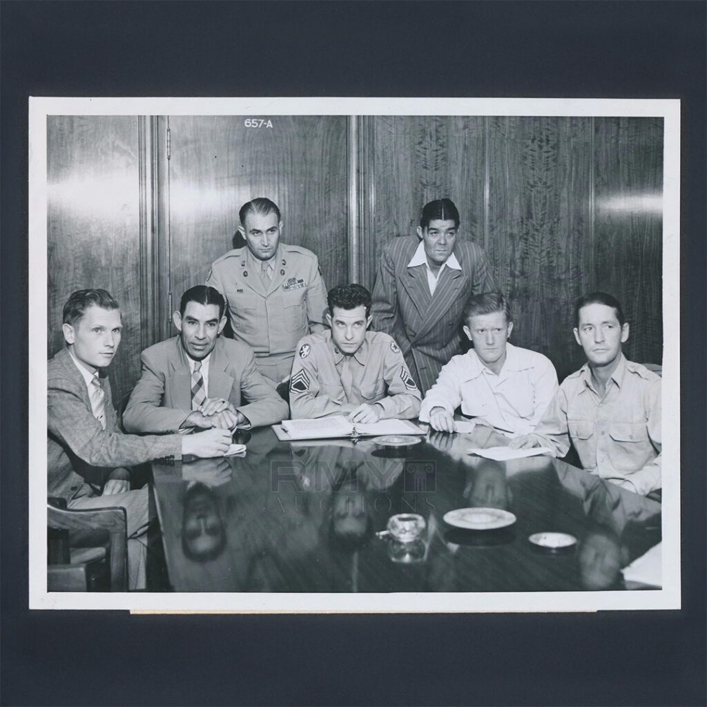 Former American POWs prepare to testify against Tomoya Kawakita during his 1948 treason trial in Los Angeles.