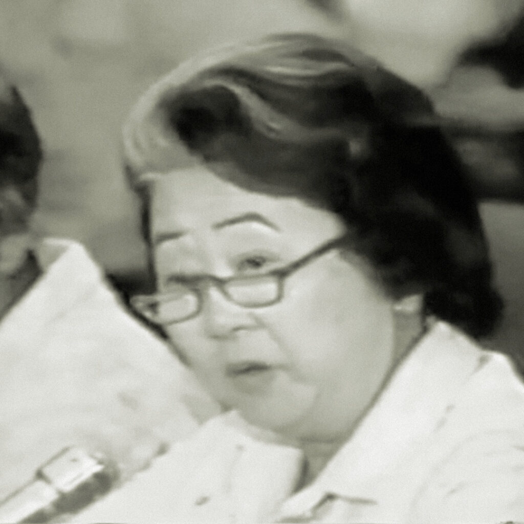 Mabel Ōta testifying before the Commission on Wartime Relocation and Internment of Civilians (CWRIC)