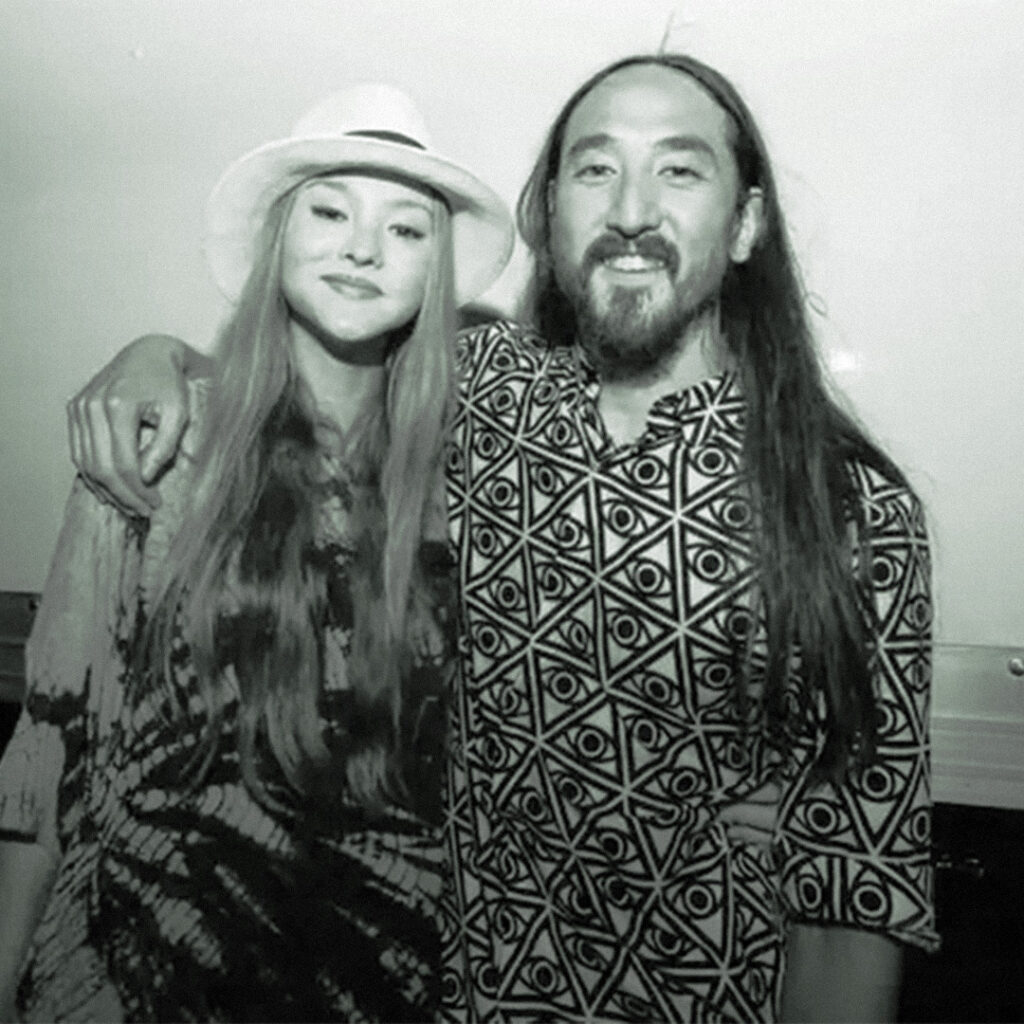 Devon and Steve Aoki