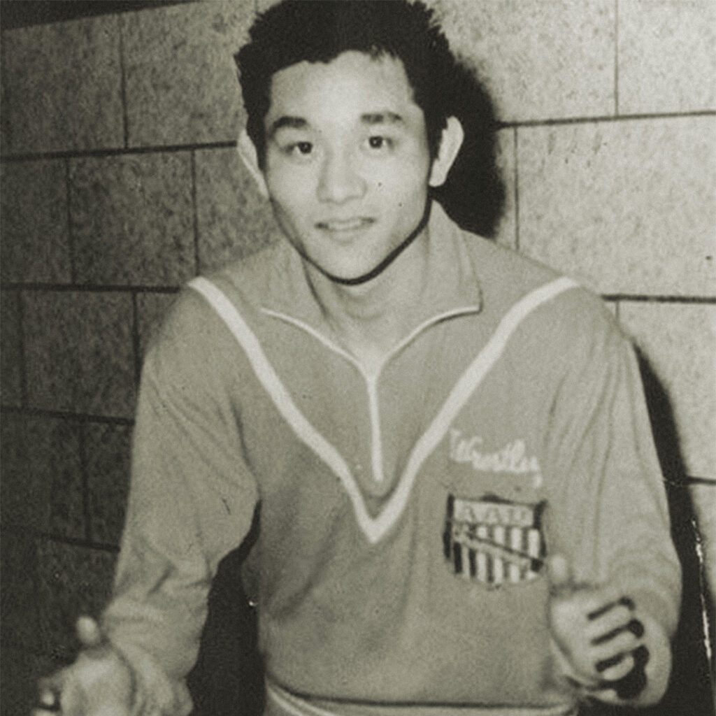 Hiroaki Rocky Aoki as a young wrestler