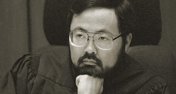 Judge Lance Ito listening in his court room