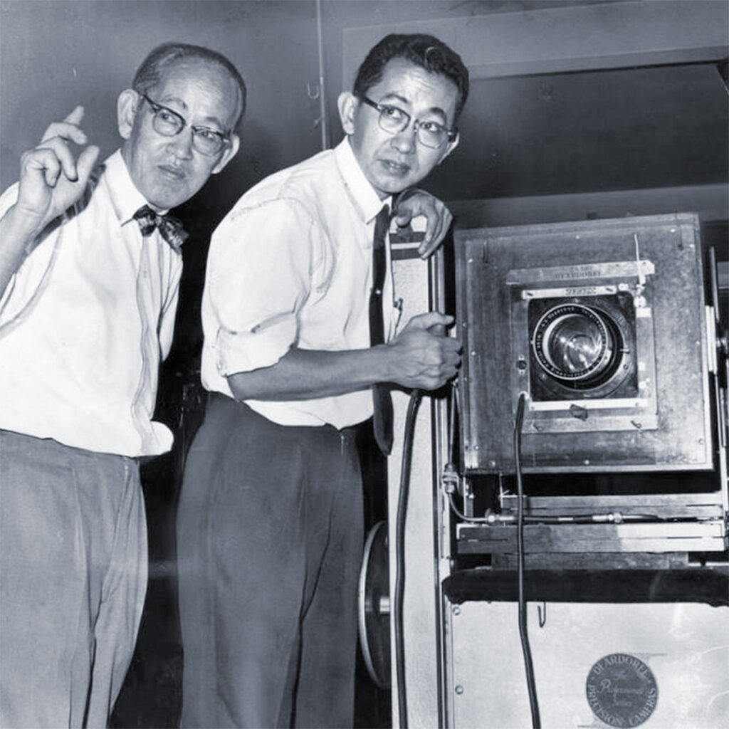 Toyo and Archie Miyatake at their studio.