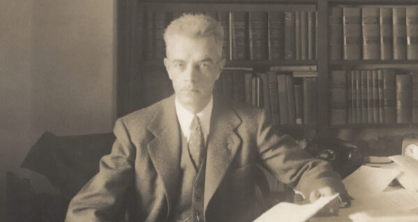 Attorney Wayne Collins in his San Francisco office c1942. The Bancroft Library, UC Berkeley