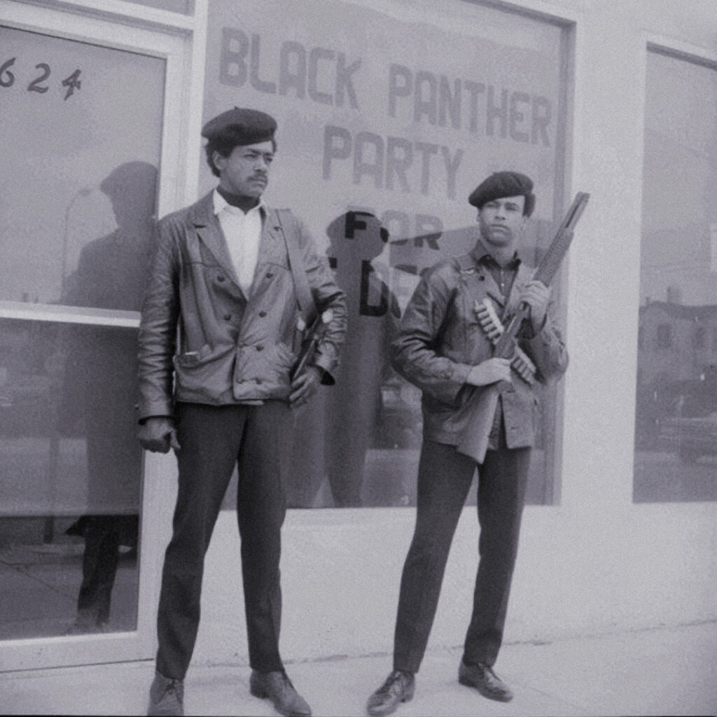 Bobby Seale and Huey Newton, co-founders of the Black Panther Party.