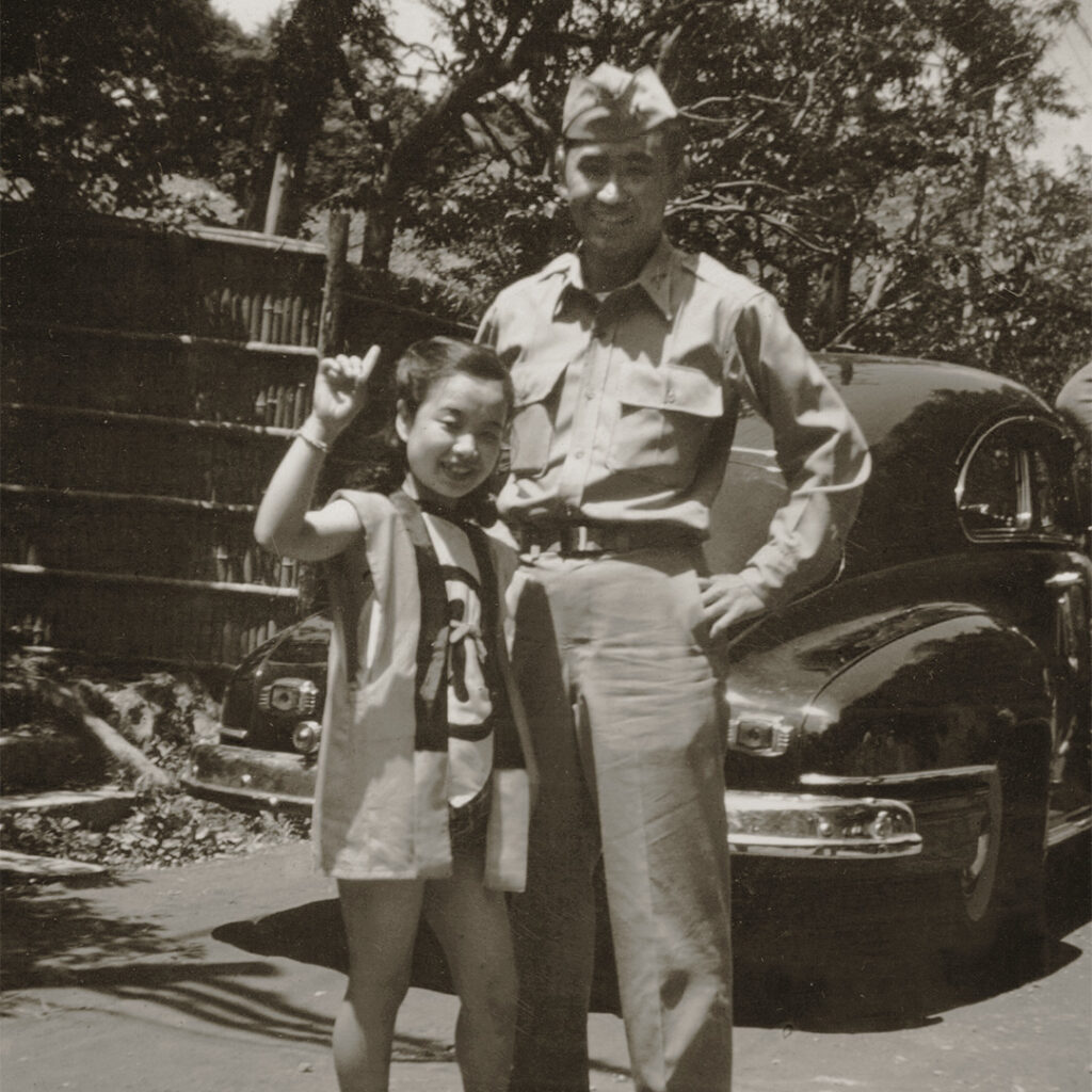 Claude Mimaki with young Hibari Misora