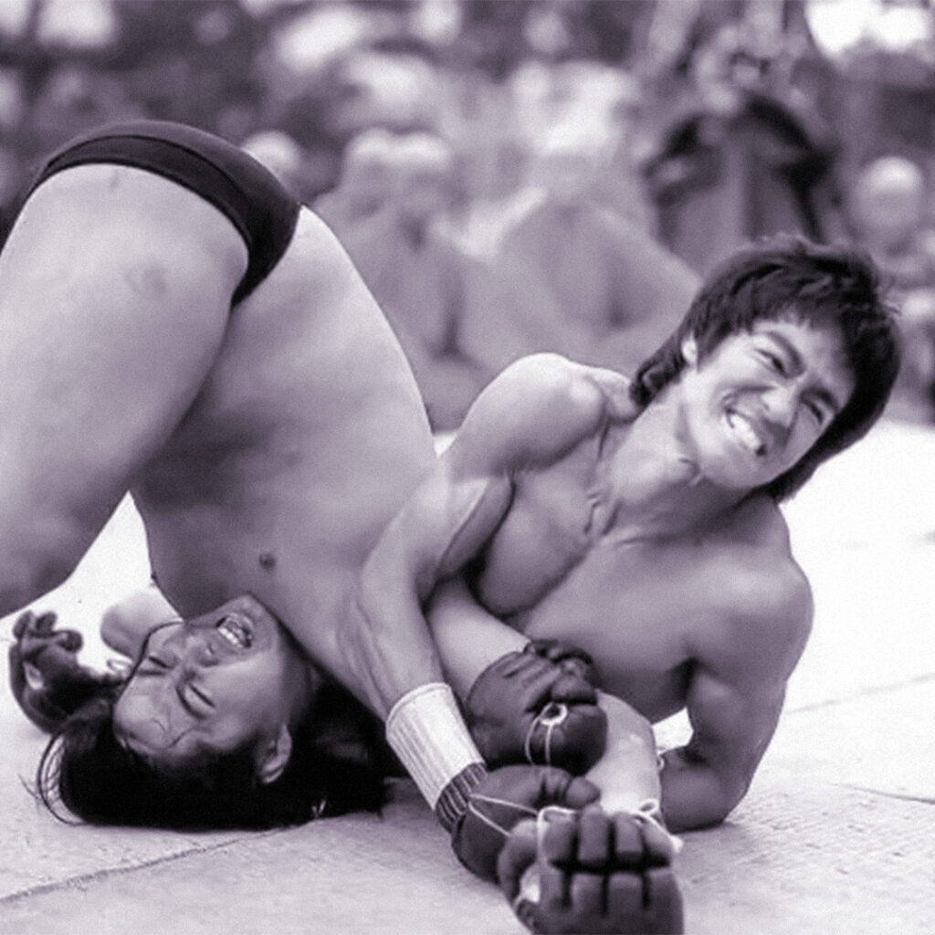 Bruce Lee and Sammo Hung in Enter the Dragon