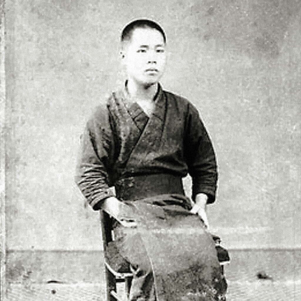 Takuji Yamashita, photographed in Japan shortly before immigrating to the United States in 1893. Courtesy of the University of Washington.