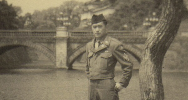 Claude Akira Mimaki at Imperial Palace in Tokyo, May 1947