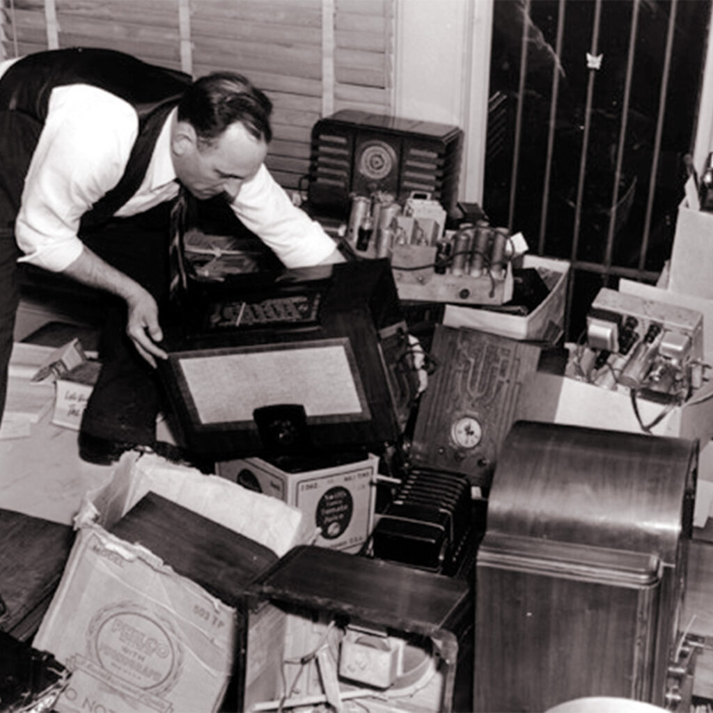 Cameras and radios collected from the Japanese Americans immediately after the Pearl Harbor attack. Credit the Seattle Post-Intelligencer Collection, Museum of History & Industry