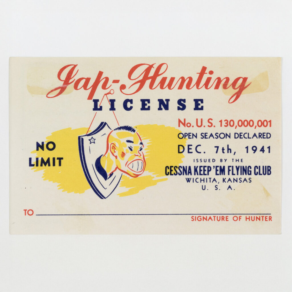 Jap-Hunting License during WWII