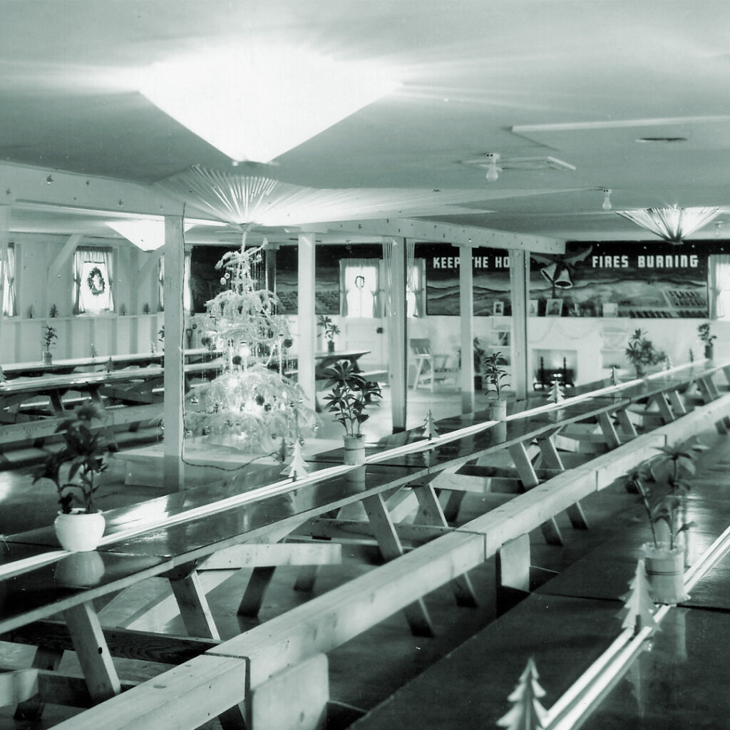 Block 36’s 5th place Christmas decoration at Minidoka in 1943.