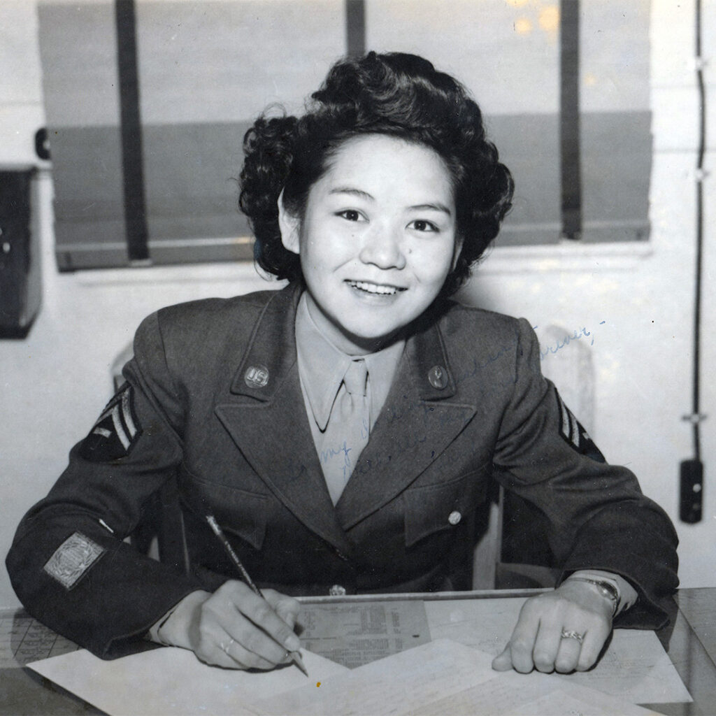 Terry Toyome Nakanishi at G-2 Intelligence Headquarters, Tokyo, during the U.S. occupation of Japan.
