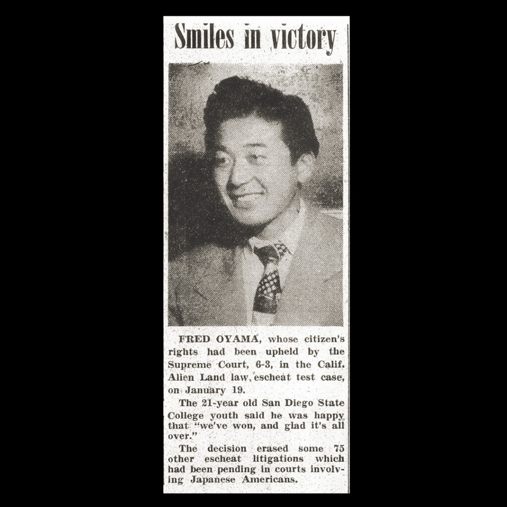 San Diego Union Fred Oyama