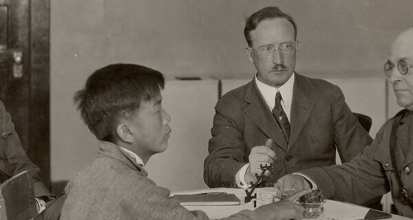 Immigration interview on Angel Island, July 1, 1939, NARA