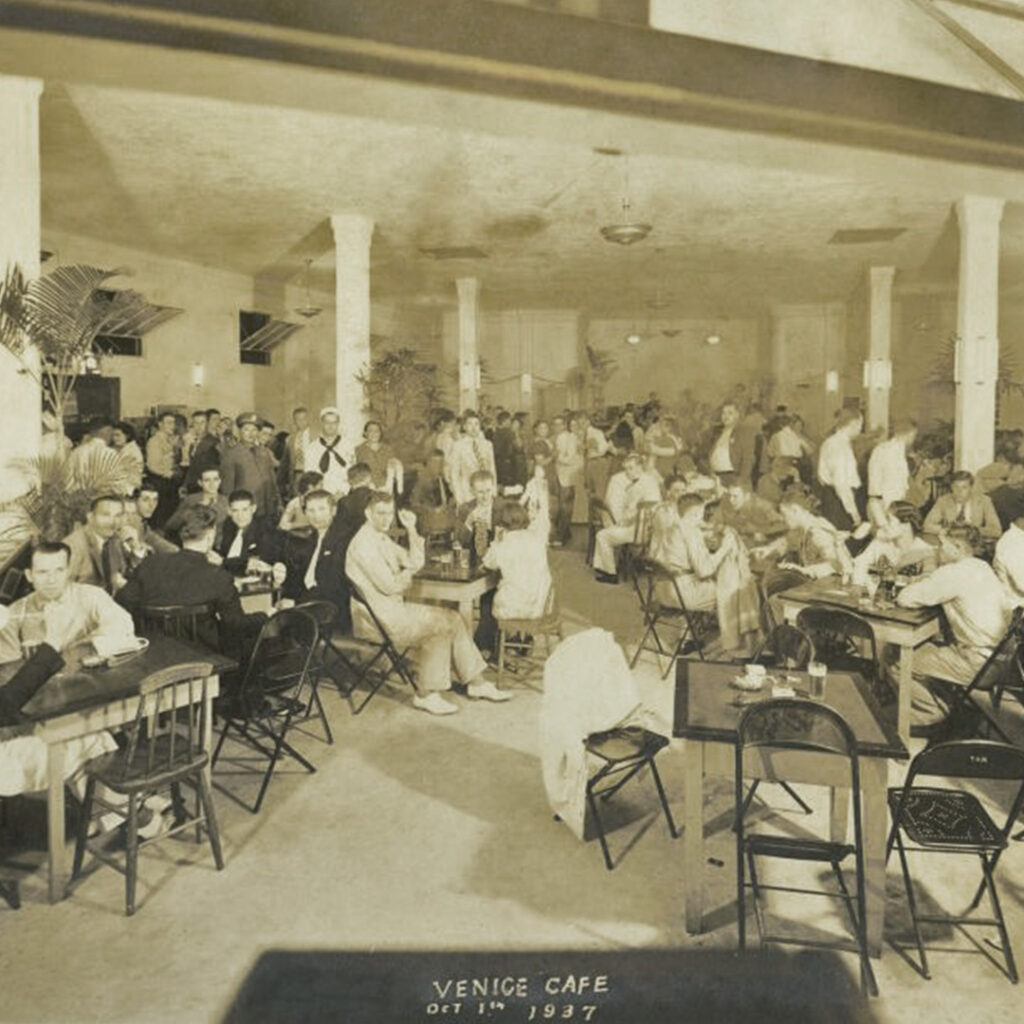 The Venice Café in Honolulu, October 1937. Courtesy of Shigenaga Family