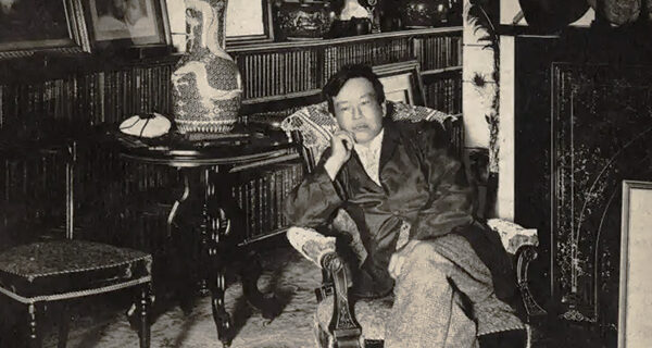 Kanaye Nagasawa at Fountain Grove house, courtesy of Museum of Sonoma County