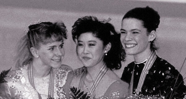 Tonya Harding, Kristi Yamaguchi, and Nancy Kerrigan