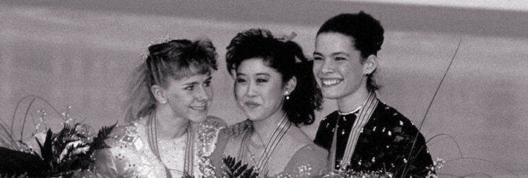 Tonya Harding, Kristi Yamaguchi, and Nancy Kerrigan