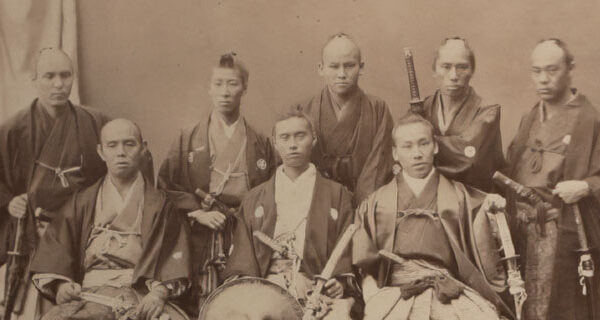 Eight of the 26 members of the Ikeda Mission, courtesy of Tokyo Metropolitan Foundation for History and Culture