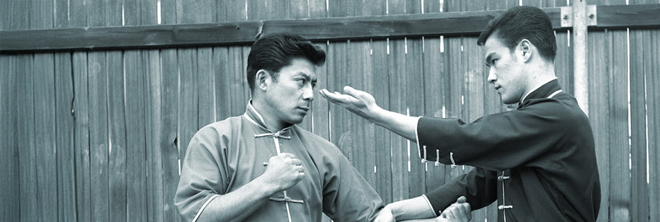 Taky Kimura and Bruce Lee practicing Jun Fan Gung Fu