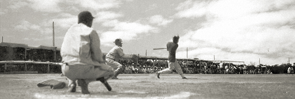 batter swinging at the Zenimura Field, courtesy of Kerry Yo Nakagawa