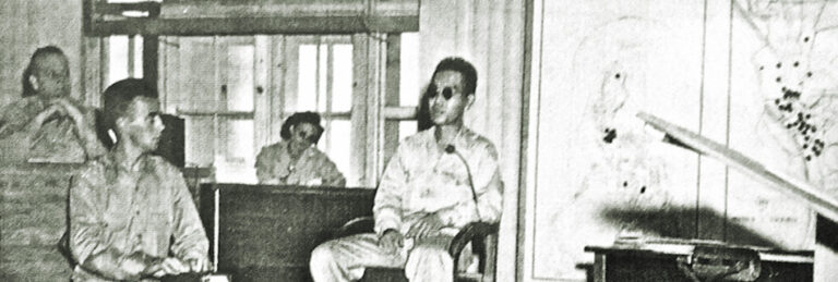 Richard Sakakida being interrogated by U.S. Army Intelligence at the end of WWII