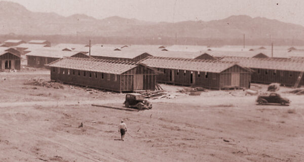construction of camp 1 at Poston, AZ, April 24, 1942, NARA