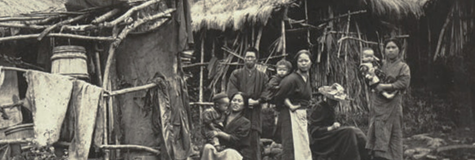 Japanese Sugar Plantation Workers, Wainaku, Hawaii c1890, photo by Charles Furneaux. Courtesy of Bishop Museum Archives
