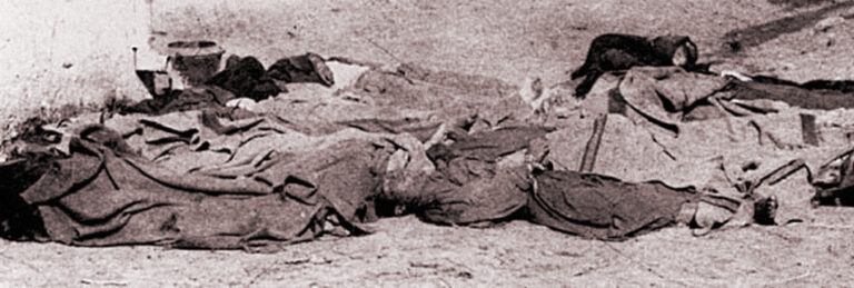 Los Angeles, corpses of Chinese victims, Oct 24, 1871, Courtesy of Los Angeles Public Library